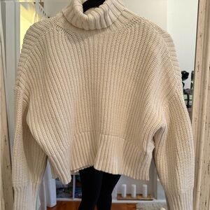 Madewell Cream Turtleneck Sweater